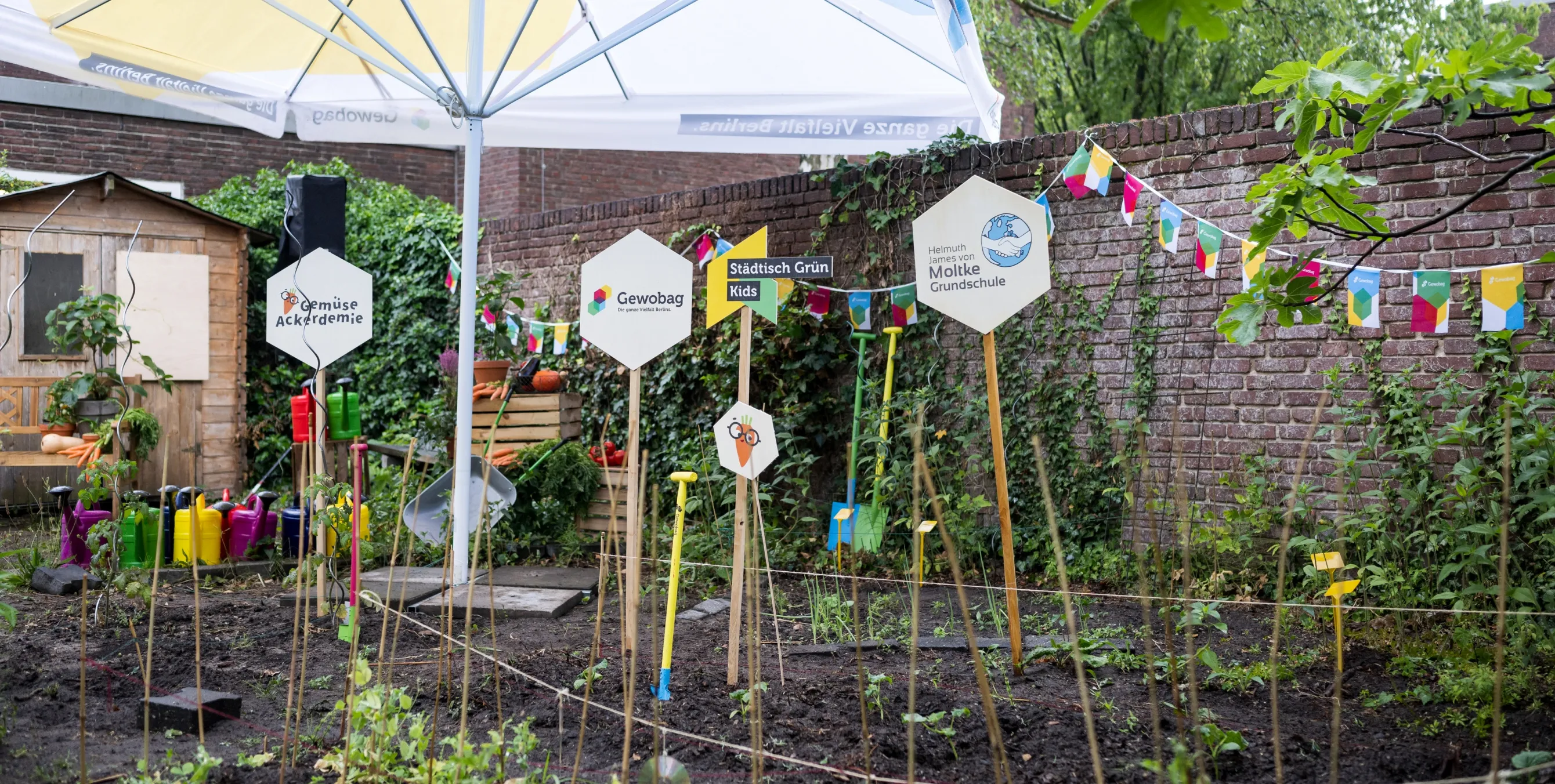 Der Schulgarten ist ein gemeinsames Projekt der GemüseAckerdemie und der Gesobag. Foto: City-Press GmbH